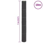 vidaXL Membrane anti-mauvaises herbes noir 1x10 m PP