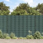 vidaXL Brises-vues de jardin 10 Pièces vert 252 5x19 cm PVC