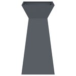 vidaXL Jardinière sur pilier   bol anthracite 35x35x73 cm en acier.