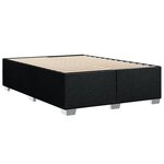 vidaXL Sommier à lattes de lit avec matelas Noir 160x200 cm Tissu