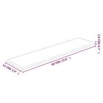 vidaXL Panneaux muraux 12 Pièces Bleu 60x15 cm Tissu 1 08 m²