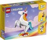 LEGO Creator - La Licorne Magique 31140 : Set 3-en-1 pour Enfants