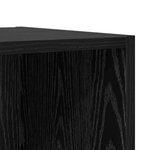 vidaXL Armoires murales - pack de 2 en chêne noir  37 x 37 x 37 cm  en bois d'ingénierie.