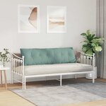 vidaXL Coussin de Dos Vert Mer 160 x 50 cm Tissu en velours côtelé