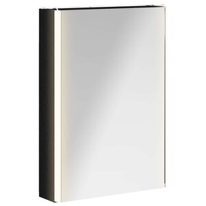 vidaXL Armoire Miroir de Salle de Bain Chêne noir 43 x 11 5 x 60 5 cm