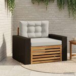 vidaXL Sofa de milieu extérieur Naturel