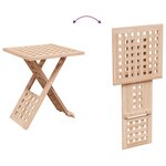 vidaXL Table basse Marron 33 x 33 x 40.5 cm Bois massif de noyer
