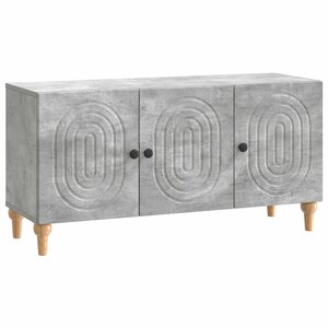 vidaXL Meuble TV 99 x 34 5 x 50 cm Gris béton Bois d'ingénierie