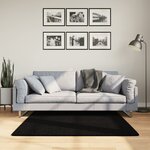 vidaXL Tapis HUARTE à poils courts doux et lavable noir 120x120 cm
