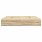 vidaXL Cadre de lit Chêne sonoma 200 x 180 x 31 5 cm Bois d'ingénierie