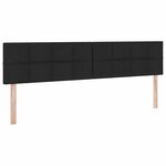 vidaXL Lit de rangement LED avec matelas Noir 200 x 200 cm Tissu