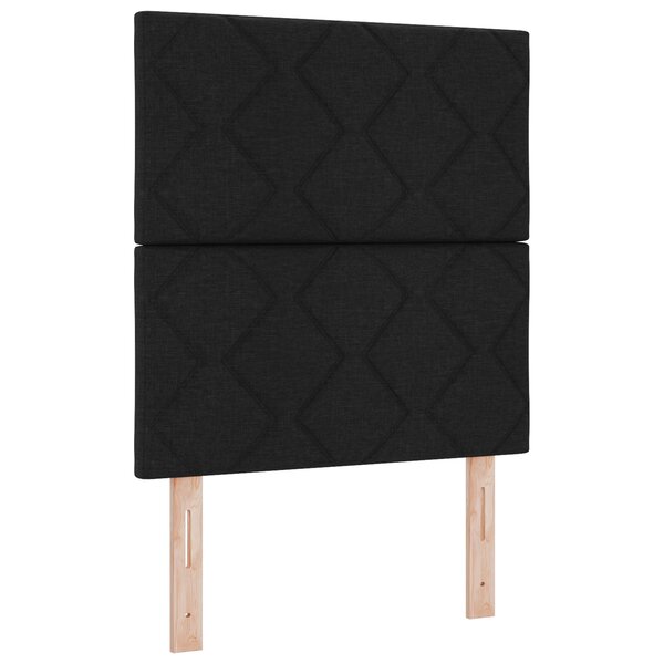 Tête de lit vidaXL design blocs en diamant noire 80 cm tissu