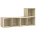 vidaXL Ensemble de meubles TV 2 Pièces Chêne sonoma Bois d'ingénierie
