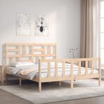 vidaXL Cadre de lit sans matelas 160x200 cm bois massif de pin