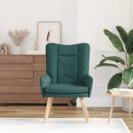 vidaXL fauteuil Vert foncé 63 x 67 x 94 cm Tissu Sherpa
