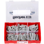 Fischer ensemble de chevilles murales sx fixtainer 210 pcs
