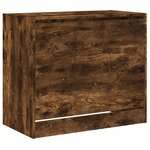 vidaXL Armoire à chaussures chêne fumé 80x42x69 cm bois d'ingénierie