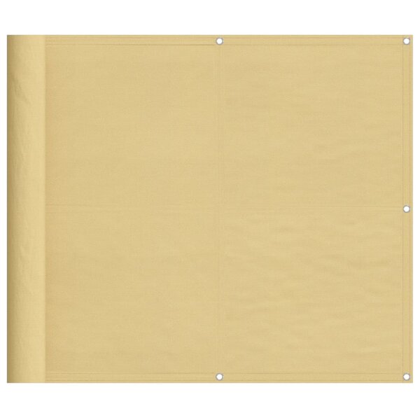 vidaXL Écran de balcon sable 90x300 cm 100  polyester oxford
