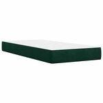 vidaXL Sommier à lattes de lit avec matelas Vert foncé 90x200 cm