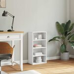 vidaXL Armoire latérale ODDA blanc 40x24x79 cm bois massif pin