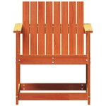 vidaXL Chaise de jardin cire marron 62x56x77 cm bois de pin massif