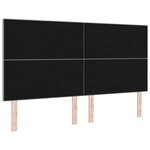 vidaXL Tête de lit LED avec bandes LED Gris clair 180 cm tissu