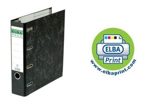 classeur double mécanisme rado, largeur dos: 75 mm,noir ELBA