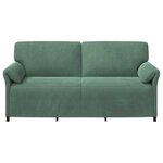 vidaXL Sofa 3 places Vert Mer 198 x 83 x 95 cm Velours