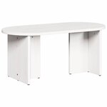 vidaXL Table basse Blanc 80 x 39 5 x 35 cm Bois de pin massif