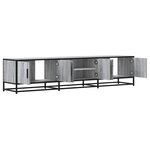 vidaXL Meuble TV sonoma gris 180x35x41 cm bois d'ingénierie