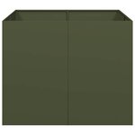 vidaXL Jardinière vert olive 100x100x80 cm acier