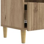 vidaXL Meuble TV 102 x 34 5 x 50 cm Chêne artisanal Bois d'ingénierie