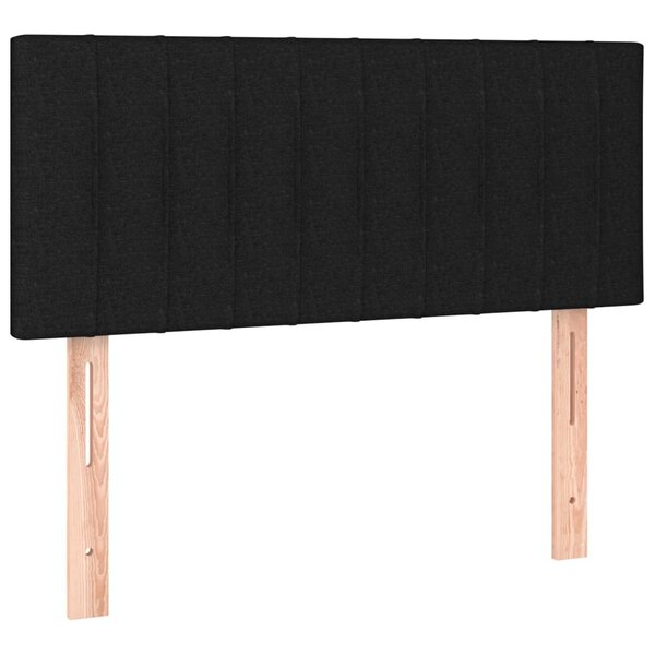 vidaXL Tête de lit Noir 100x5x78/88 cm Tissu