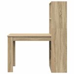 vidaXL Bureau Chêne sonoma 122 x 67 x 145 cm Bois d'ingénierie