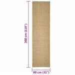 vidaXL Tapis en sisal pour griffoir 80x300 cm