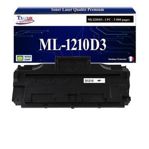 T3AZUR - Toner compatible avec Samsung ML1210D3 ML-1210D3 pour Samsung ML-1010 ML-1020 ML-1020M ML-1210 ML-1220M ML-1250 ML-1430 ML-210 ML-808 SF-515 SF-530 SF-531P SF-535E