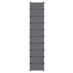 vidaXL Armoire à chaussures avec 10 compartiments Noir