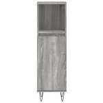vidaXL Ensemble de meubles de salle de bain 3 Pièces Sonoma gris