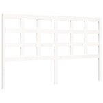 vidaXL Cadre de lit sans matelas blanc 160x200 cm bois massif