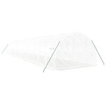 vidaXL Serre avec cadre en acier blanc 48 m² 16x3x2 m