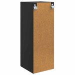 vidaXL Armoire Murale Noir 33 x 34 5 x 90 cm Bois d'ingénierie