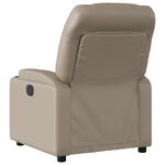 vidaXL Fauteuil inclinable électrique Cappuccino Similicuir
