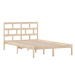 vidaXL Cadre de lit sans matelas bois massif 120x200 cm