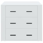 vidaXL Buffet Blanc 80x33x70 cm Bois d'ingénierie