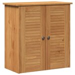 vidaXL Ensemble de mobilier de salle de bain avec tiroir 2 Pièces Marron