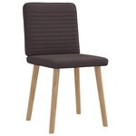 vidaXL Chaises à manger lot de 2 marron foncé tissu