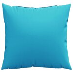 vidaXL Coussins Éparpillés Uni 4 Pièces Turquoise 50 x 50 cm