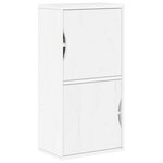 vidaXL Meubles TV 5 Pièces avec rangement ODDA blanc bois de pin massif