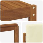 vidaXL Ensemble de canapés d'extérieur 7 pc Naturel et Crème