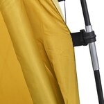 vidaXL Tente de douche WC Dressing Jaune